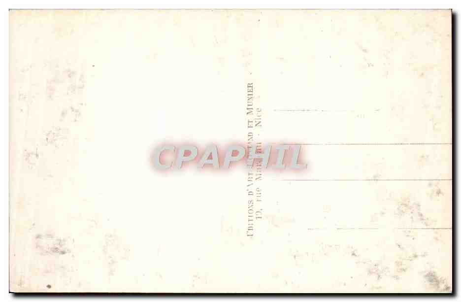 CPA Nice Promenade Des Anglais Et Jetee Promenade — Verso