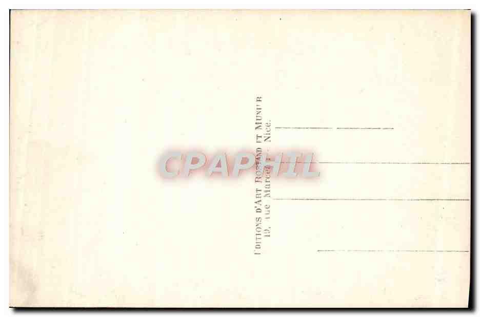 CPM Nice Vue Generale — Verso
