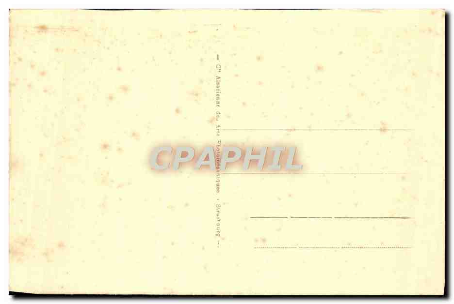 CPA Strasbourg Vue Generale — Verso