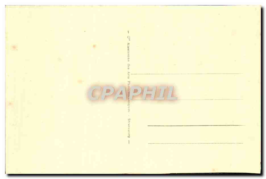 CPA Strasbourg La Cathedrale Le Grand Portail — Verso