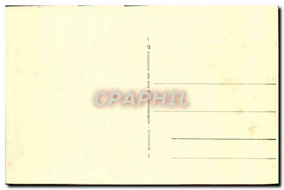 CPA Strasbourg La Gare Tramway — Verso
