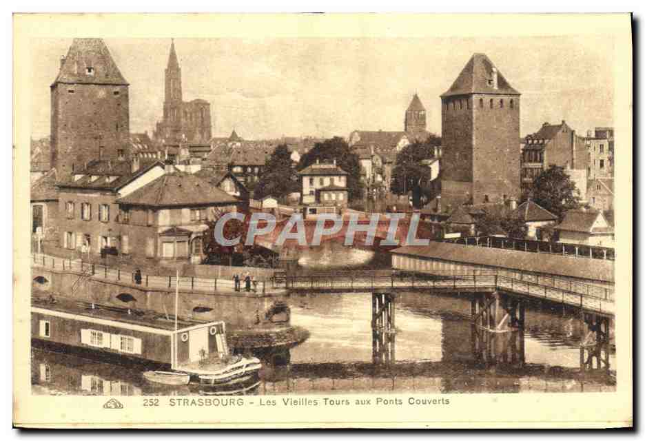 CPA Strasbourg Les Vieilles Tours Aux Ponts Couverts