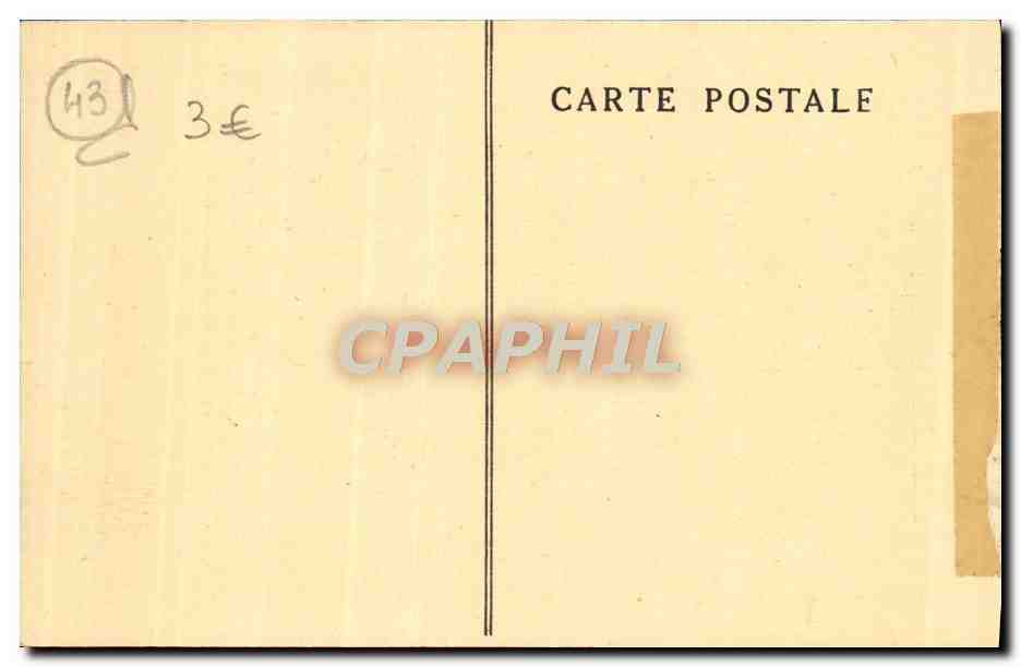 CPA La Chaise Dieu Tapisseries d'Arras Representant la Resurrection de Jesus Apparition de Jesus a ses apotres — Rückseite