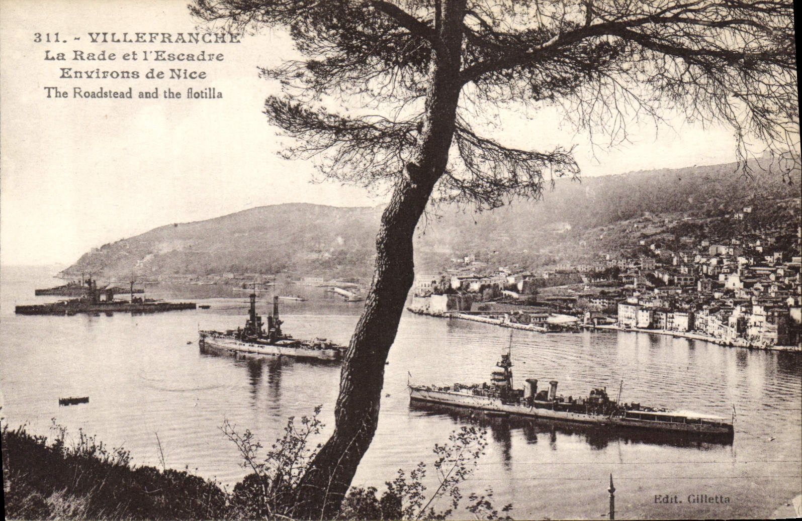 Villefranche — Der Hafen und die Flottille — Edit. Gilletta n°311