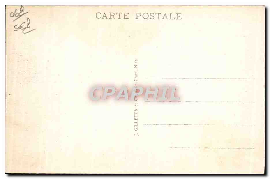 Villefranche — Der Hafen und die Flottille — Edit. Gilletta n°311 — Rückseite