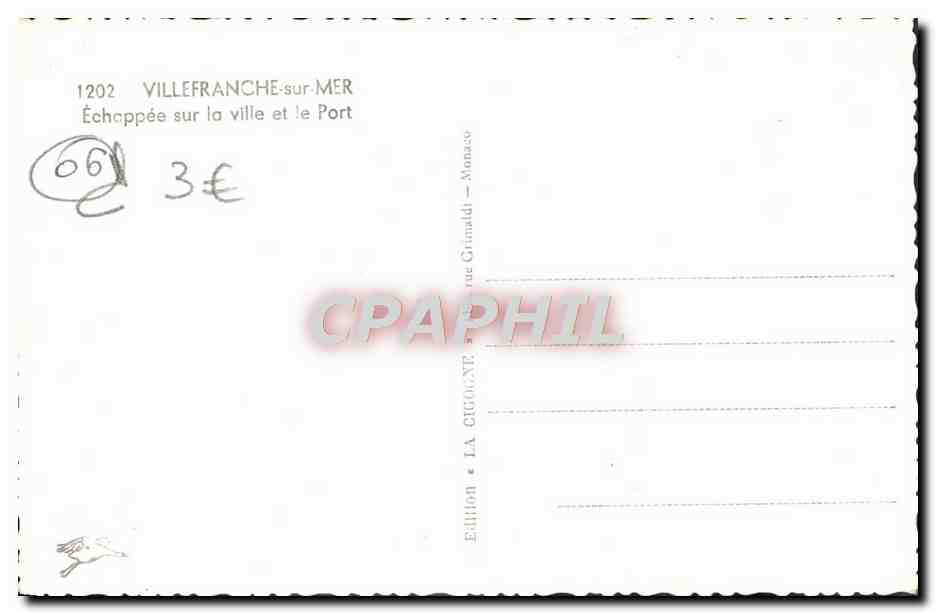 Villefranche-sur-Mer — Échappée sur la ville et le port — Edition La Cigogne — Reverso