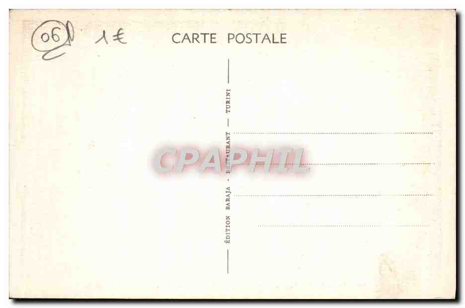 CPA Turini Les Lacets De la Route De Moulinet — Rückseite