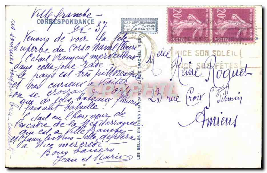 Villefranche-sur-Mer — La Rade et l'Escadre — Éditions Adia, n°33 — Reverso