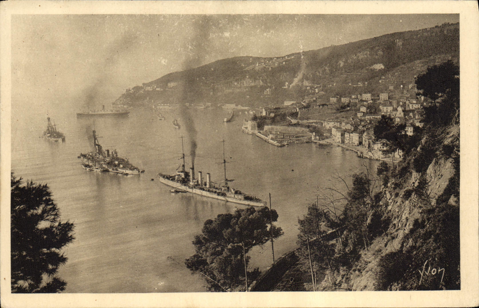 Villefranche-sur-Mer — La Rade — Les Éditions d'Art Yvonne, Paris