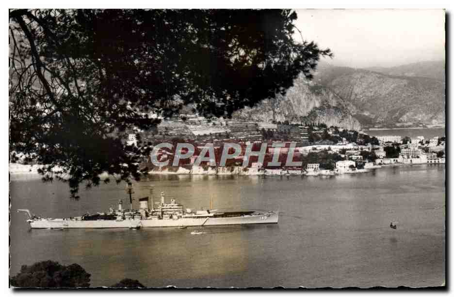 CPA Villefranche Sur Mer La Rade Le Cap Ferrat Au fond la baie des fourmis 