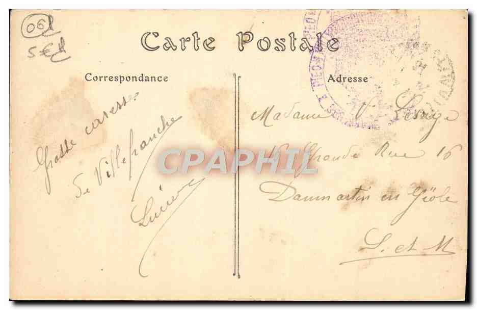 Villefranche-sur-Mer (Alpes-Maritimes) — La Rade. L'Escadre de la Méditerranée — ND. Phot. n°833 — Rückseite