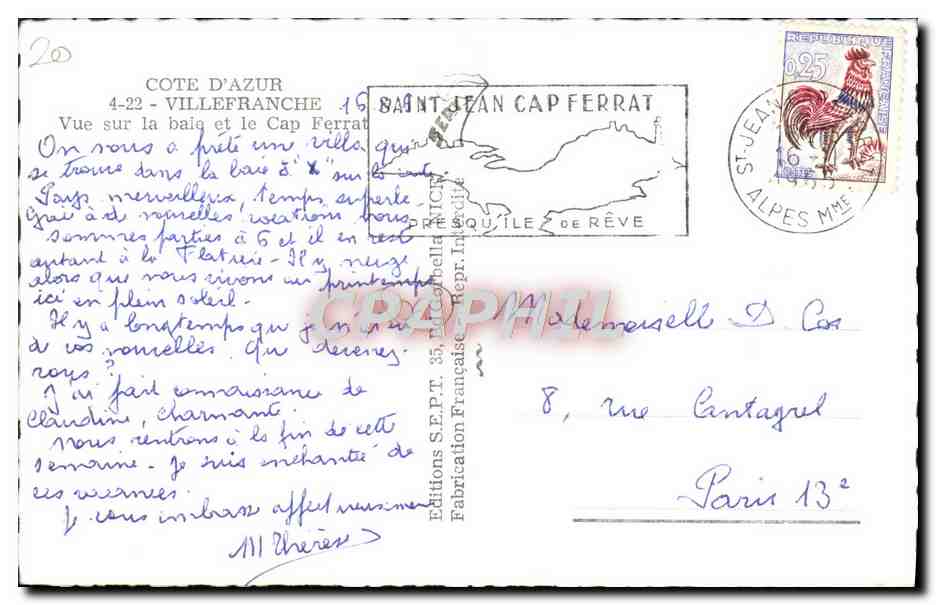 Vue sur la baie et le Cap Ferrat — Saint Jean Cap Ferrat — Éditions S.E.P.T. 35 — Reverso