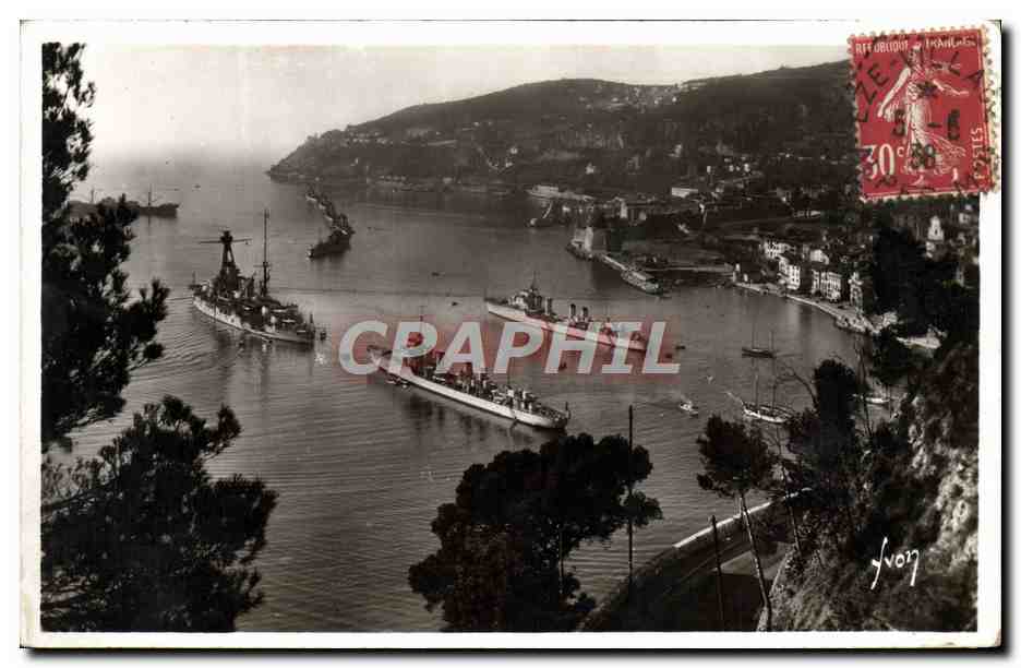 CPA Villefranche L'Escadre En Rade Bateaux