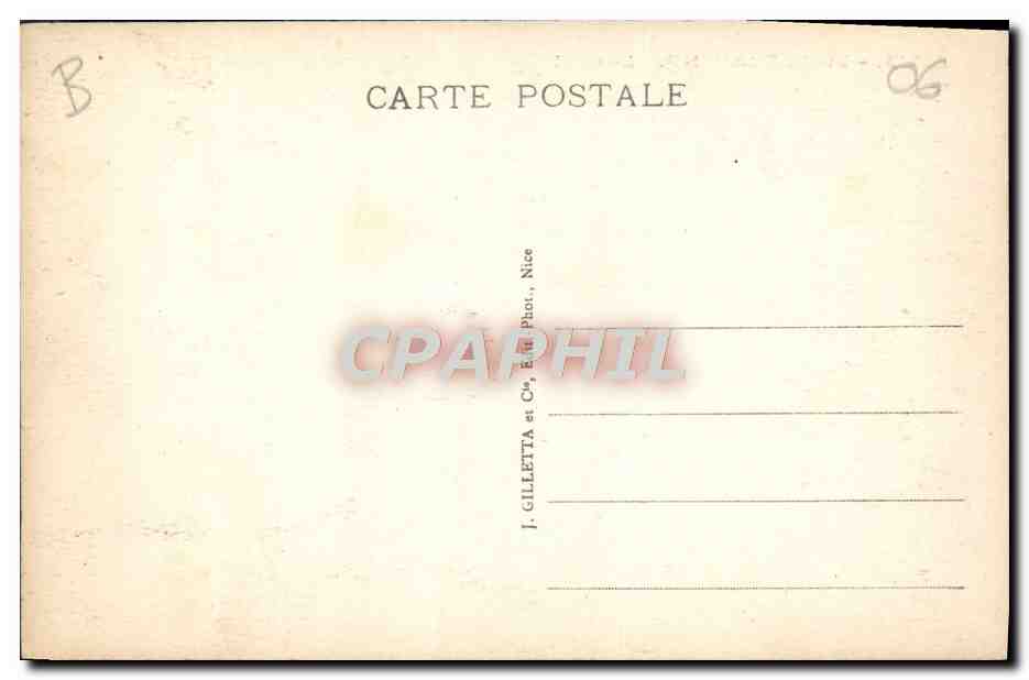 Villefranche - Le Quai — vue du port avec bateaux — Édit. Gilletta, n° 315 — Verso