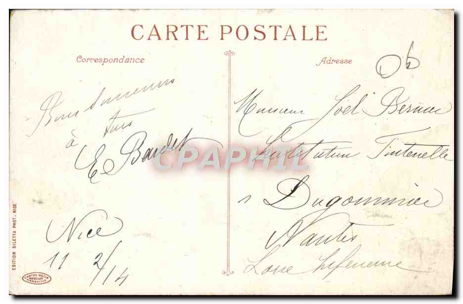Villefranche - La Rade - L'Escadre — Édition Diletta, n°301 — Rückseite