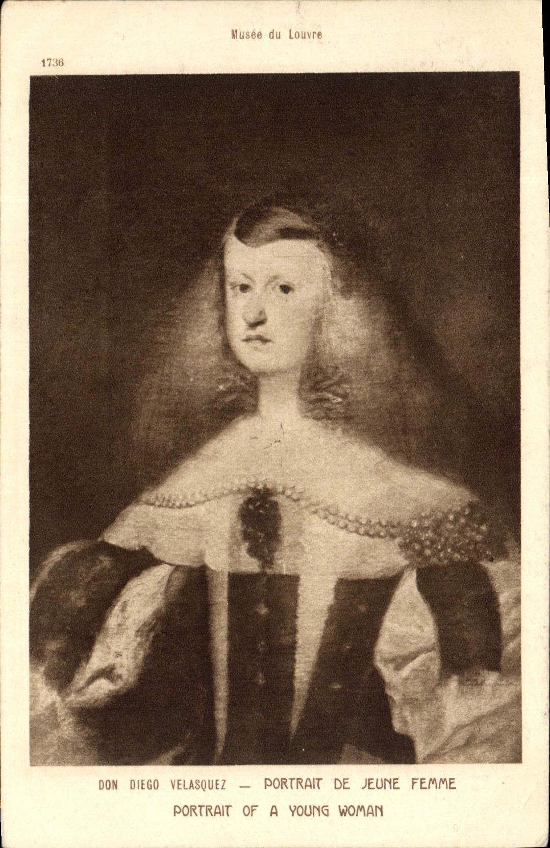 CPA Portrait De Jeume Femme Don Diego Velasquez