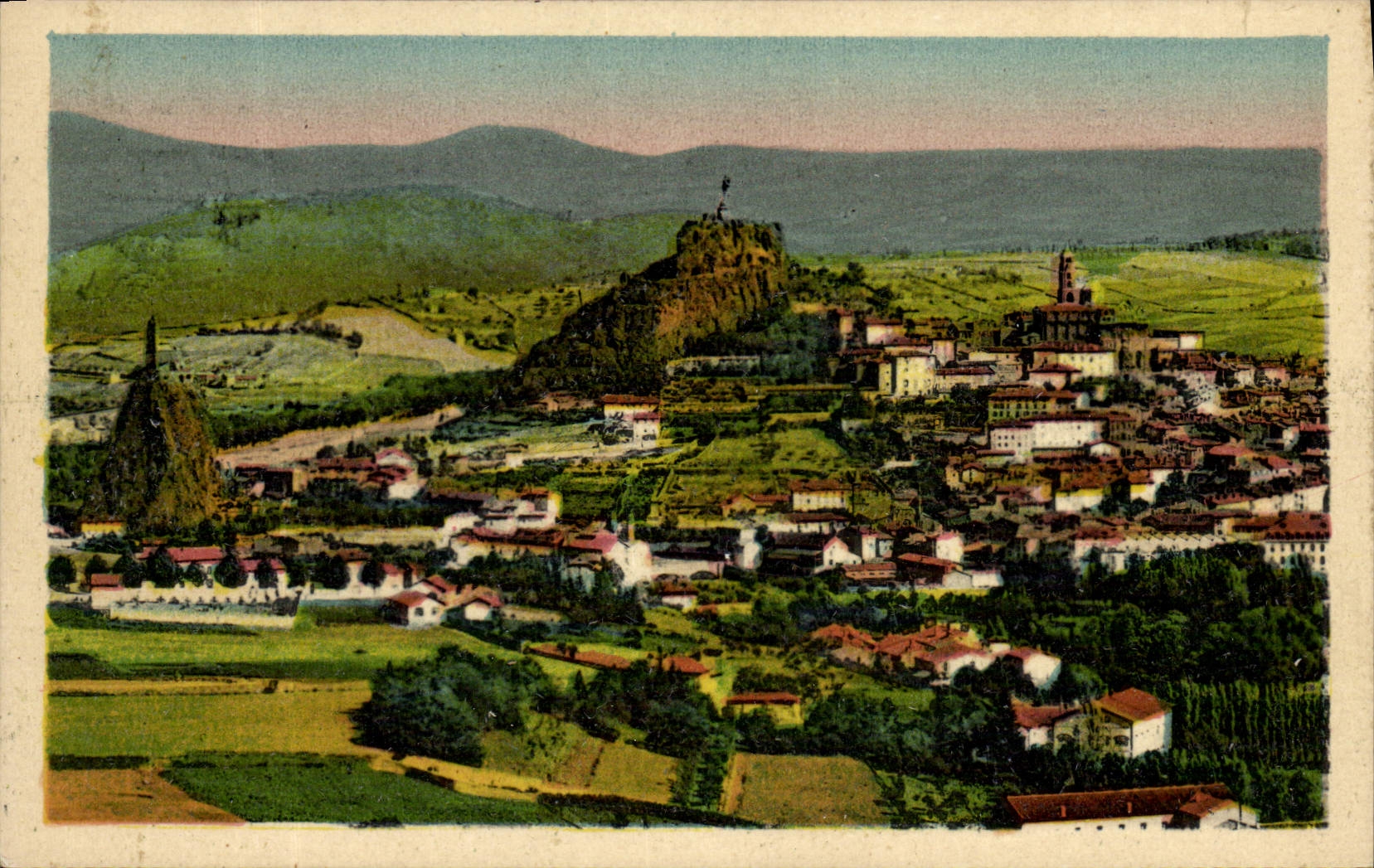 Le Puy — Vue prise de la Côte Rocheardaud — Lévy et Recourier Gérard, impr. Paris