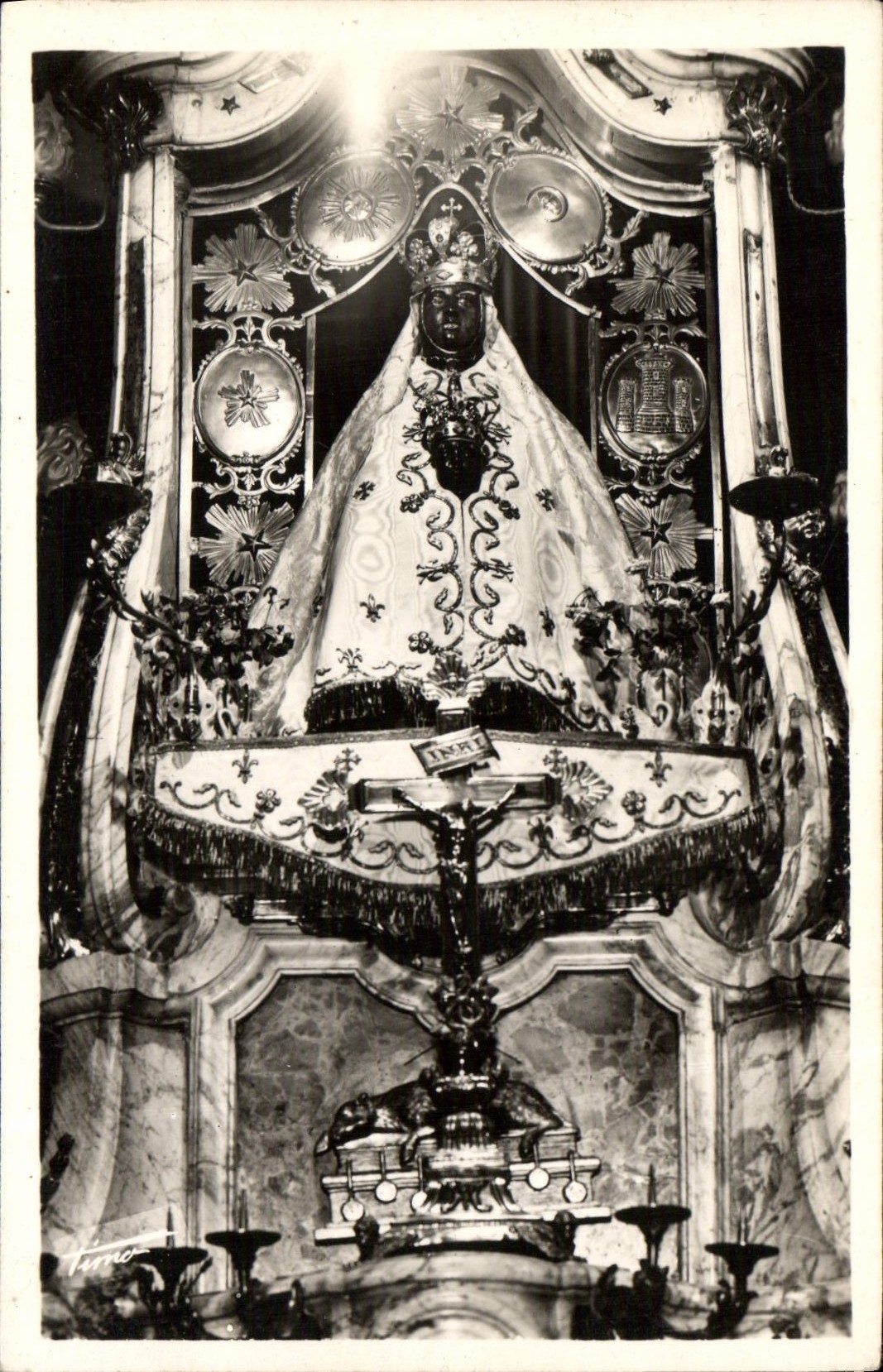 Statue de la Vierge Noire — Cathédrale N.-D. du Puy — Tirage Moderne