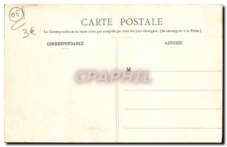 CPA Les Gorges Interieures du Cians — Rückseite