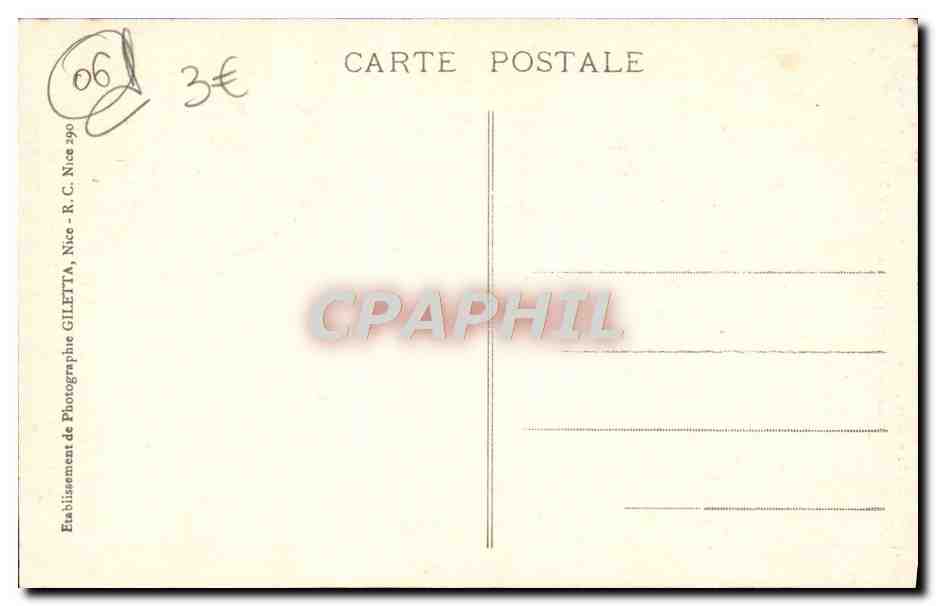 CPA Gorges du Cians Route de Beuil Par la Ligne du Sud de la France — Verso