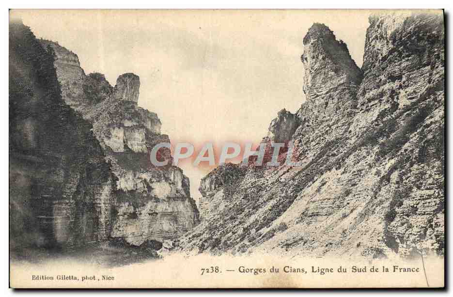 CPA Gorges du Cians Ligne Du Sud de la France