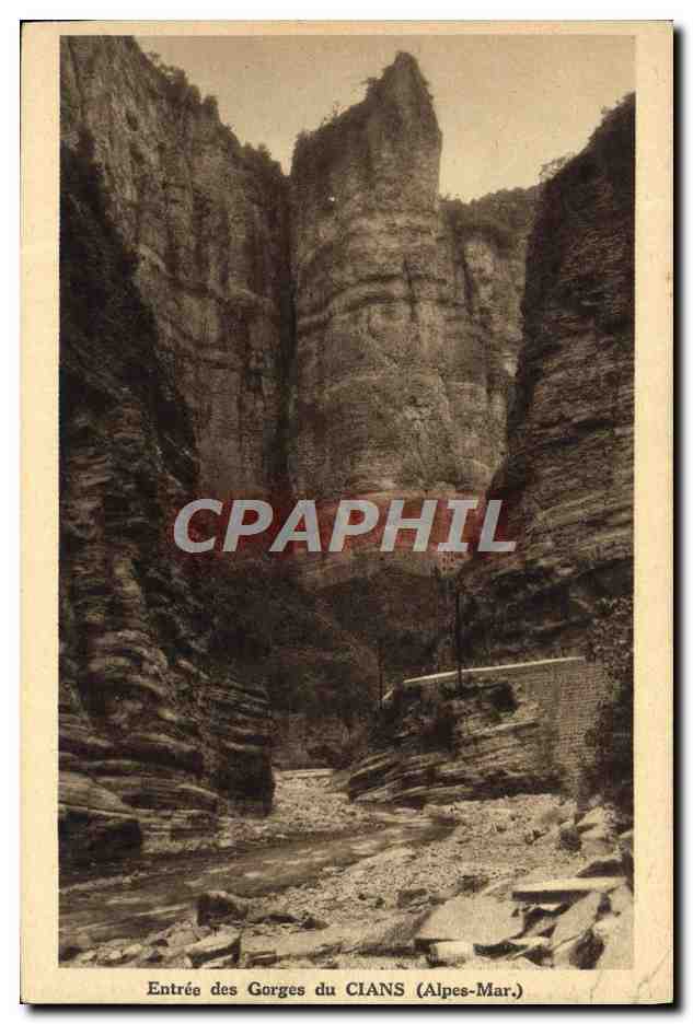 CPA Entree des Hautes Gorges du Cians