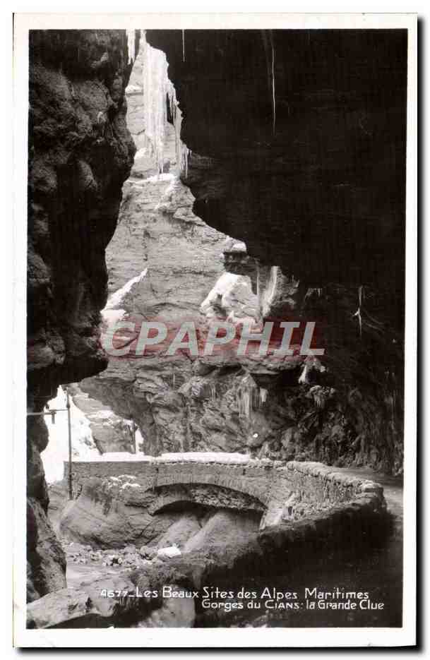 CPA Gorges du Cians La grande Clue