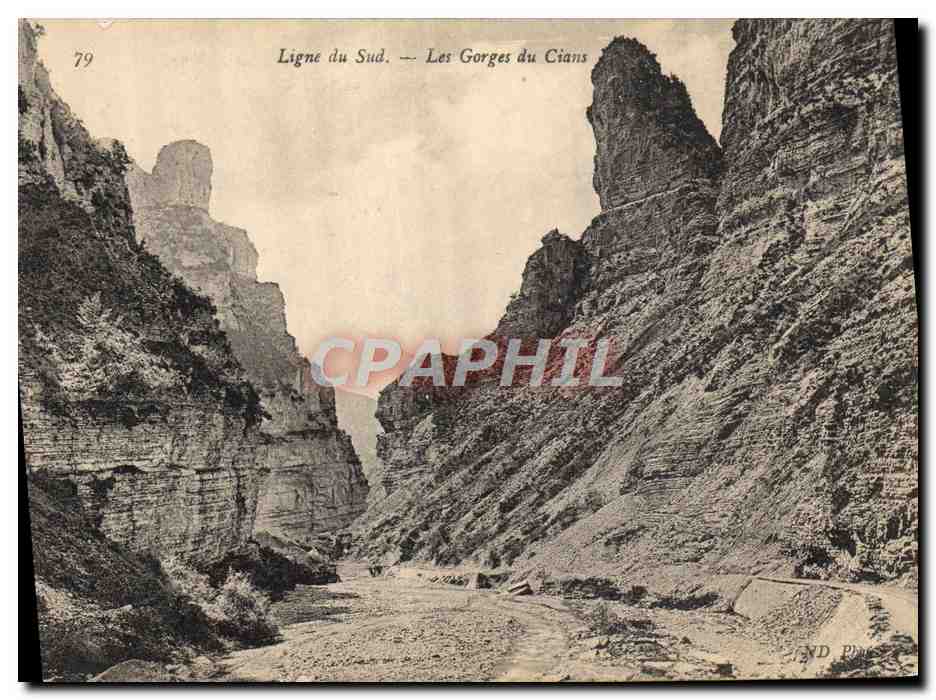 CPA Ligne du Sud Les Gorges du Cians