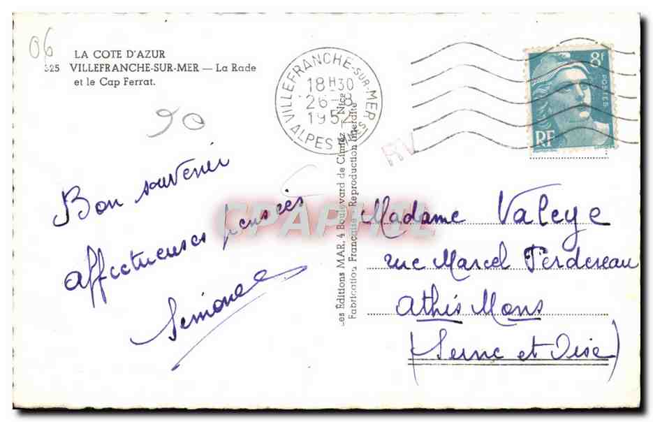 La Rade et le Cap Ferrat — Villefranche-sur-Mer — Éditions MAR — Reverso