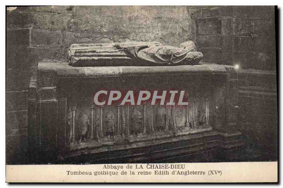 CPA Abbaye de La Chaise Dieu Tombeau Gothique de la Reine Edith d'Angleterre