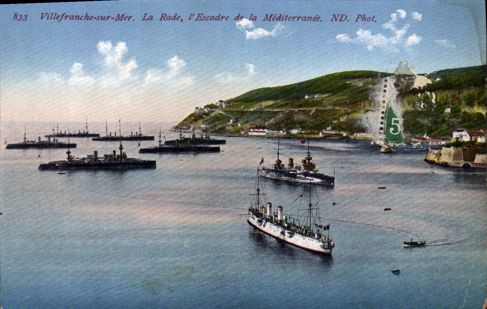Villefranche-sur-Mer — La Rade, l'Escadre de la Méditerranée — ND. Phot. n°833