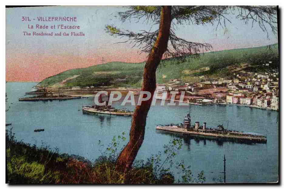 Villefranche — La Rade et l'Escadre — Édition Giletta, n° 311