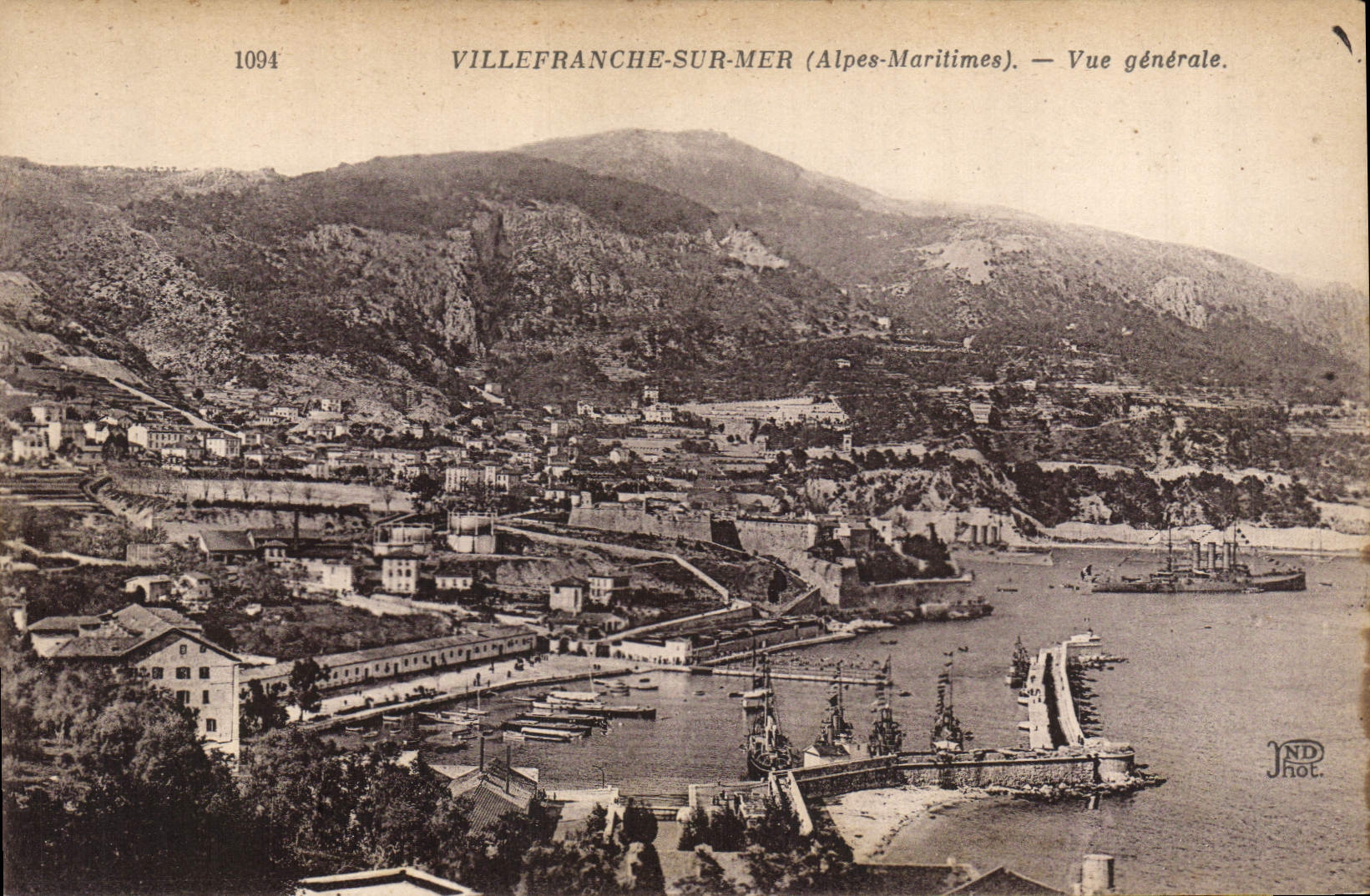 CPA Villefranche Sur Mer Vue Generale