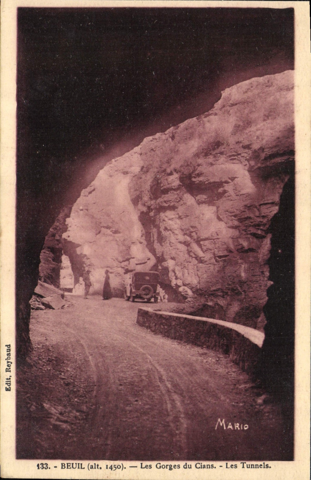CPA Beuil Les Gorges Du Cians Les tunnels