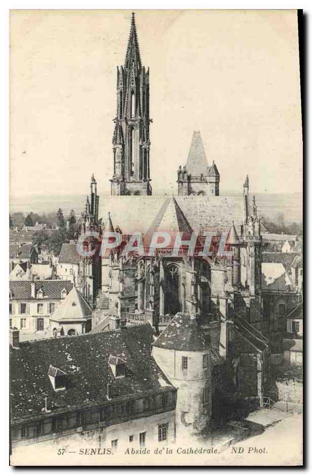 CPA Senlis Abside de la Cathedrale