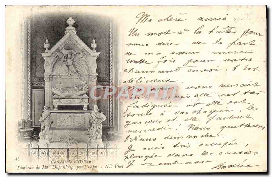 CPA Cathedrale d'Orleans Tombeau de Mgr Dupanloup par Chapu 