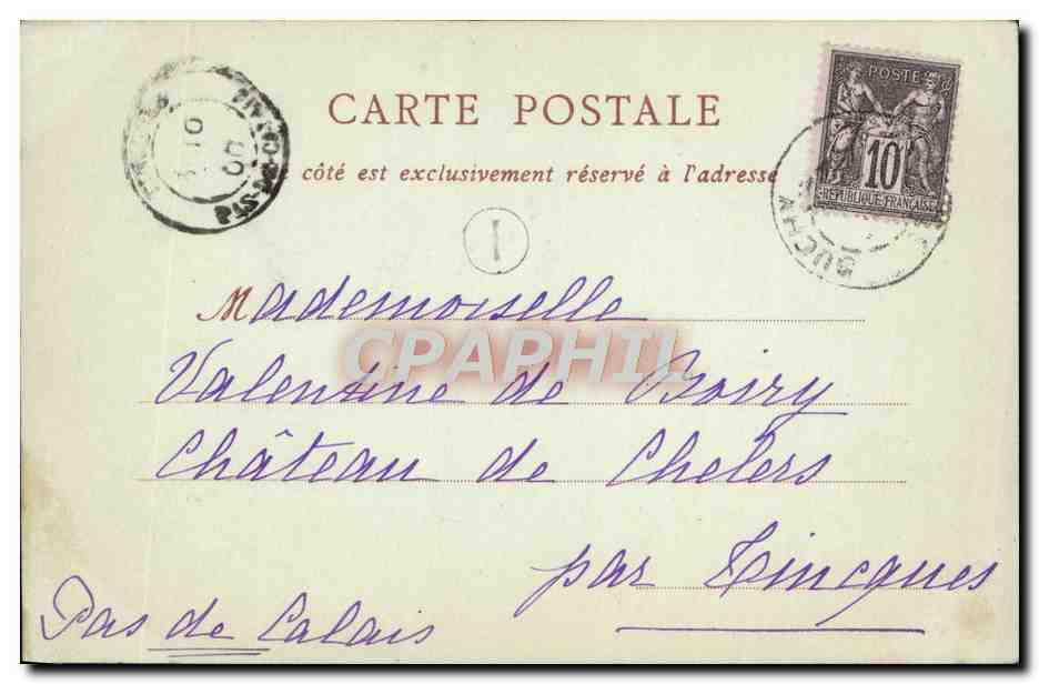 CPA Rouen Fleches de La Cathedrale — Verso
