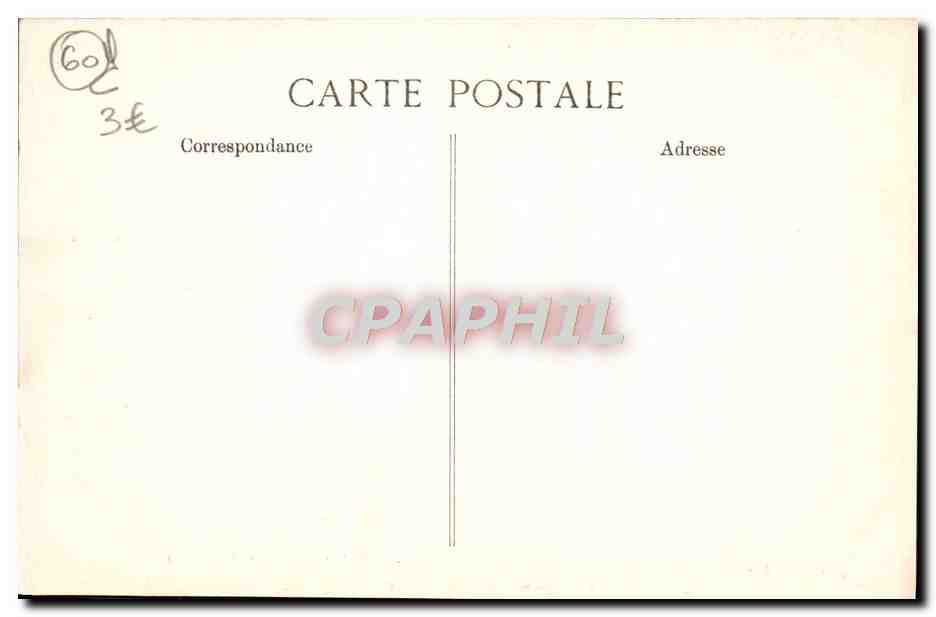 CPA Compiegne Palais Chambre de Marie Antoinette  — Rückseite