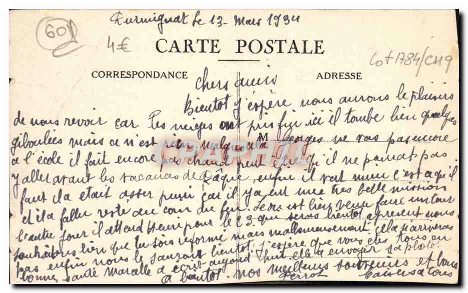Beauvais — Le Palais de Justice — Cl. Horizons de France — Verso
