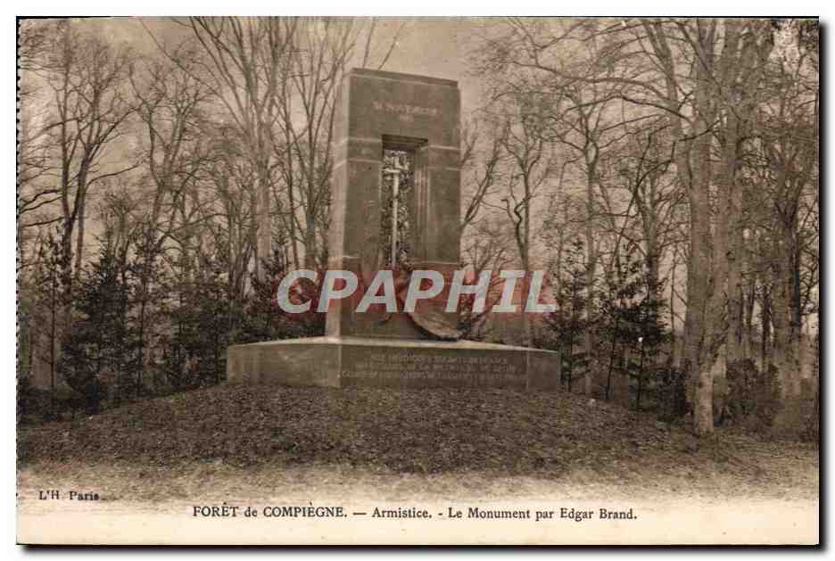 Forêt de Compiègne — Armistice. — Le Monument par Edgar Brand.