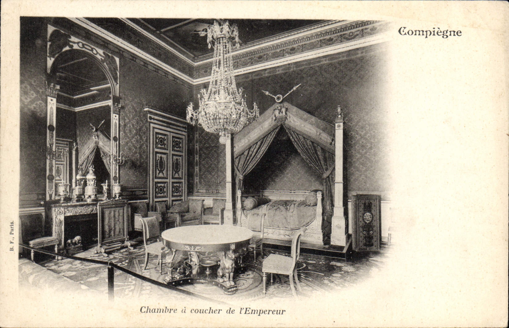 Chambre à coucher de l'Empereur — Compiègne — Bt. F. Paris