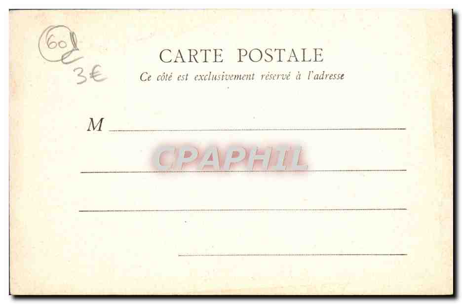 Chambre à coucher de l'Empereur — Compiègne — Bt. F. Paris — Reverso