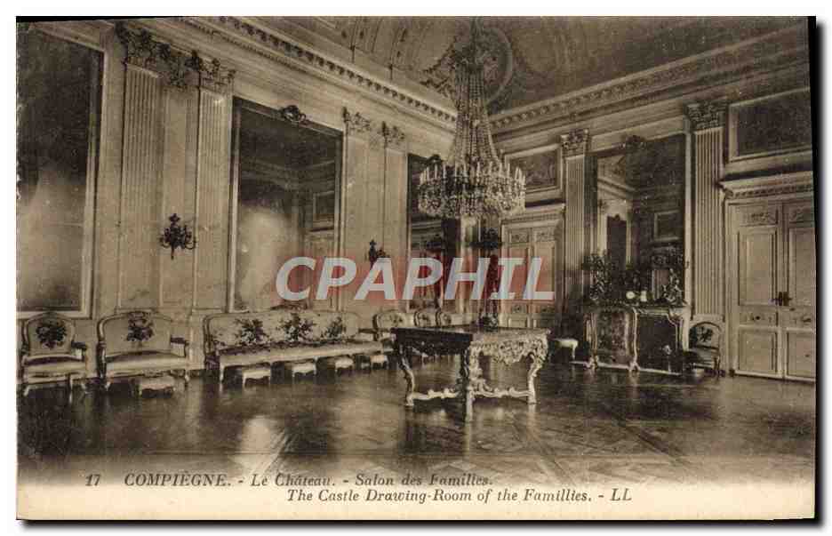 CPA Foret De Compiegne Le Chateau Salon des Families
