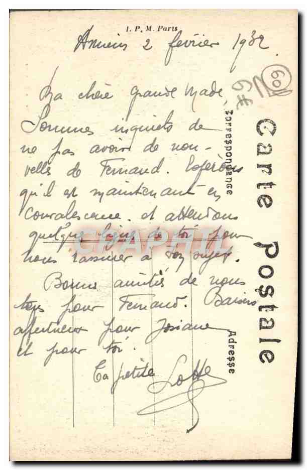 CPA Environs de Ressons Sur le Matz Elincourt Ste Marguerote — Reverso