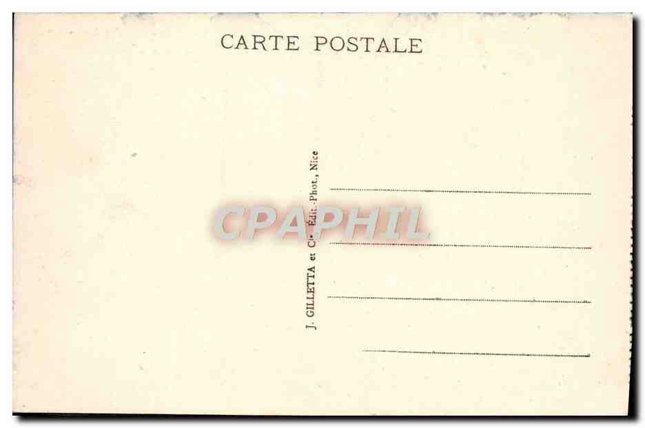 CPA Beaulieu Vue Generale et Saint Jean Cap Ferrat Vue prise de la nouvelle corniche — Rückseite