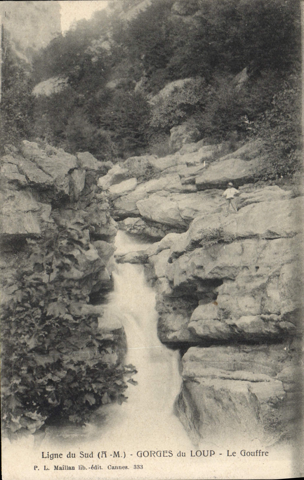 CPA Ligne Du Sud Gorges Du Loup Le Gouffre