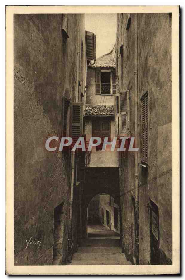 Villefranche-sur-Mer — La Rue Obietre — Édition Yvon