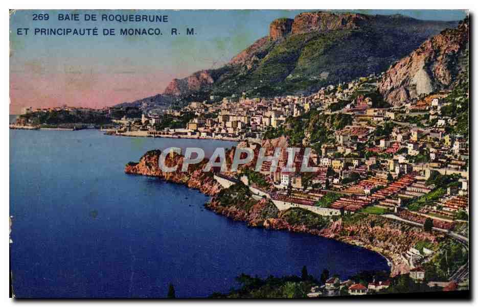 CPA Baie De Roquebrune Et Principaute De Monaco