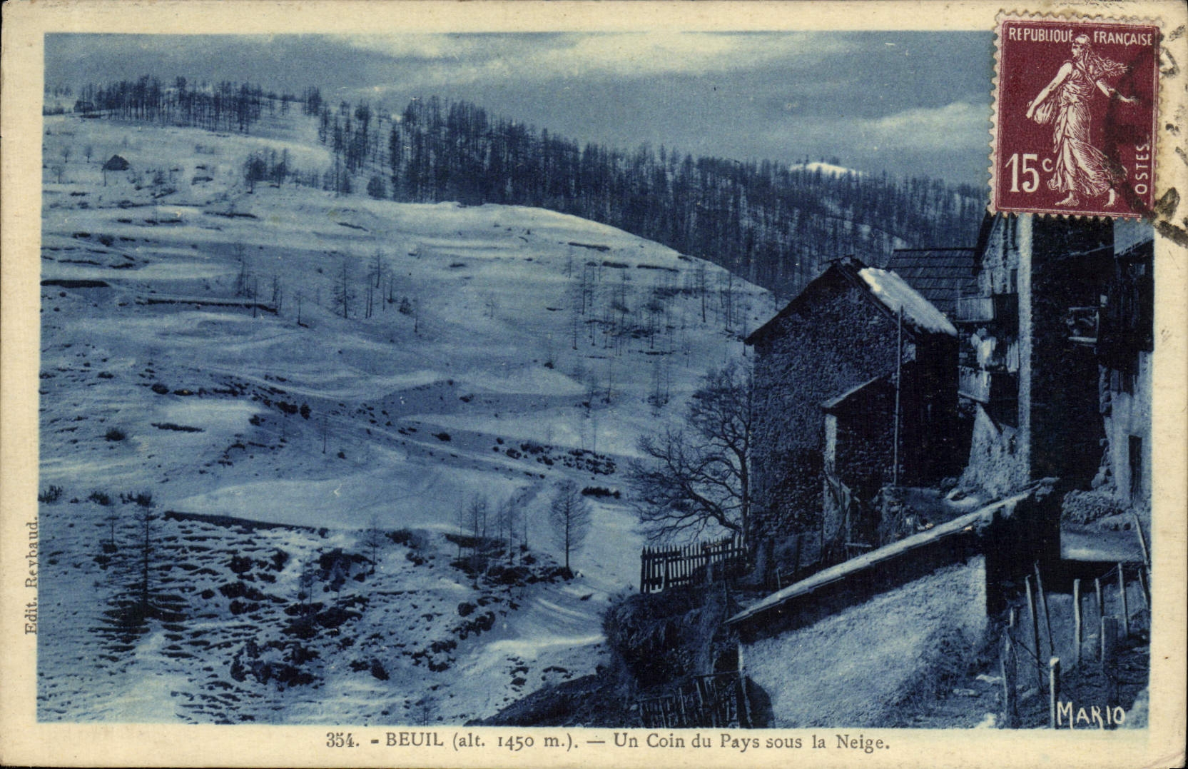 CPA Beuil Un Coin Du Pays Sous La Neige