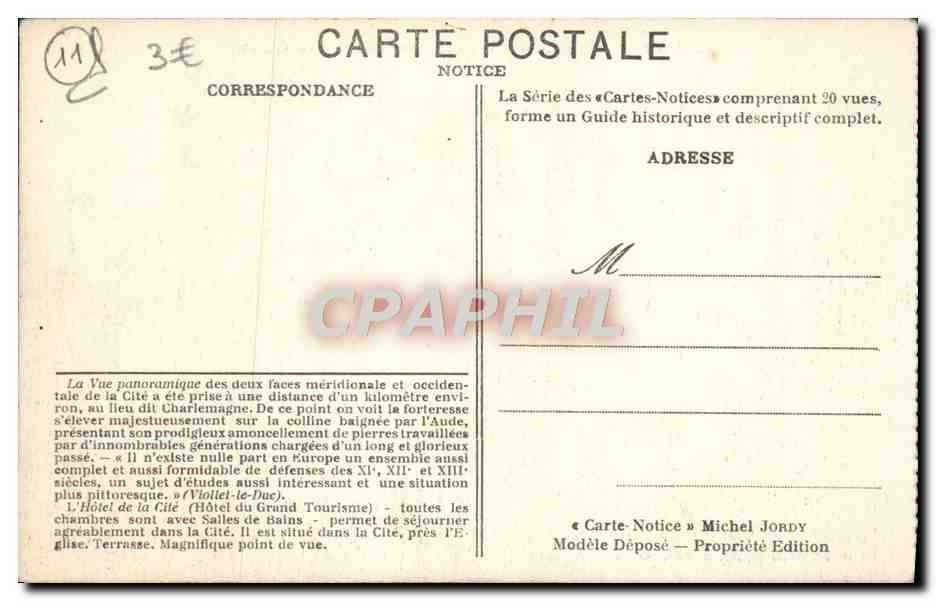 Carcassonne — Vue Panoramique du Sud-Ouest — Michel Jordy — Reverso